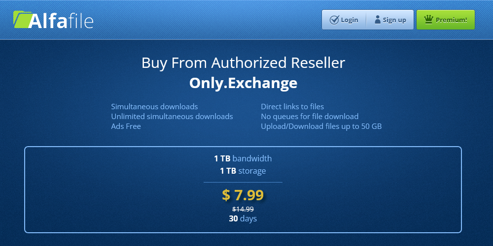 30 Days Premium Alfafile Key